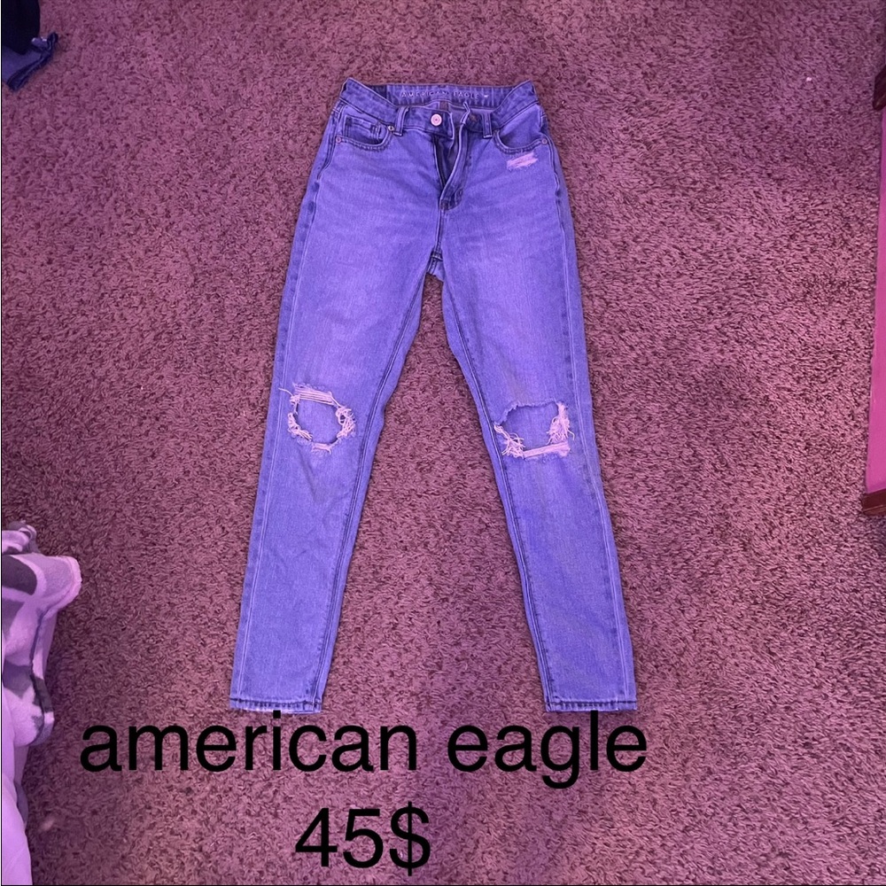 American Eagle, jeans, blue, women’s, low priced,almost new